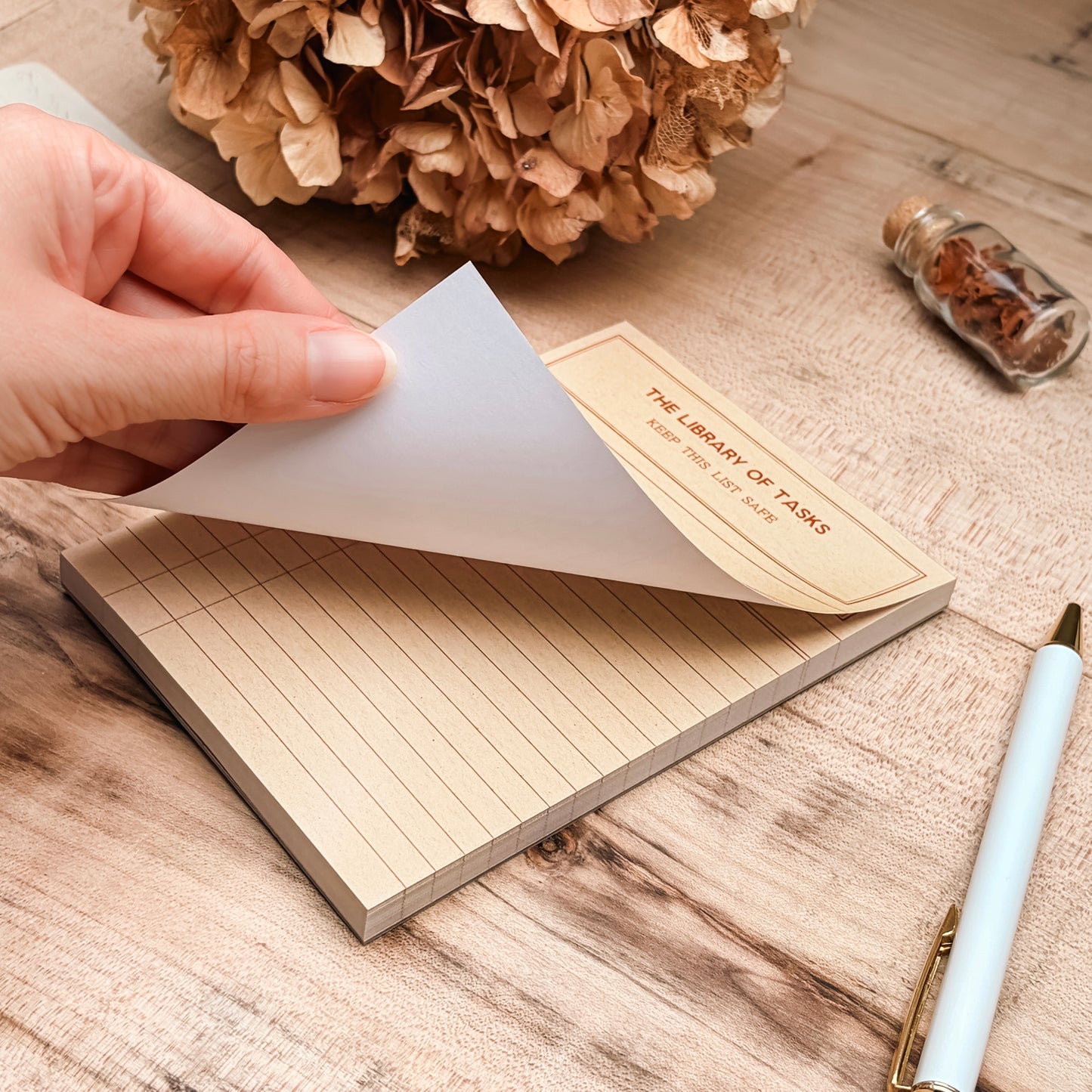 ‘Library of Tasks’ To Do List A6 Notepad