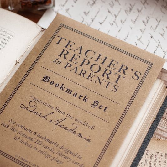 Dark Academia Bookmark Gift Set