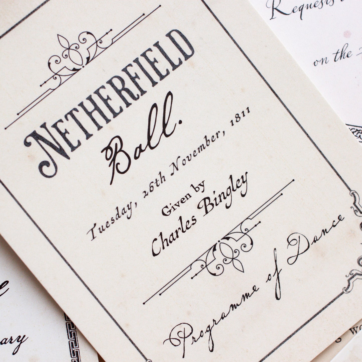 Jane Austen Bookmark Gift Set Wrapped in a Regency Style Letter