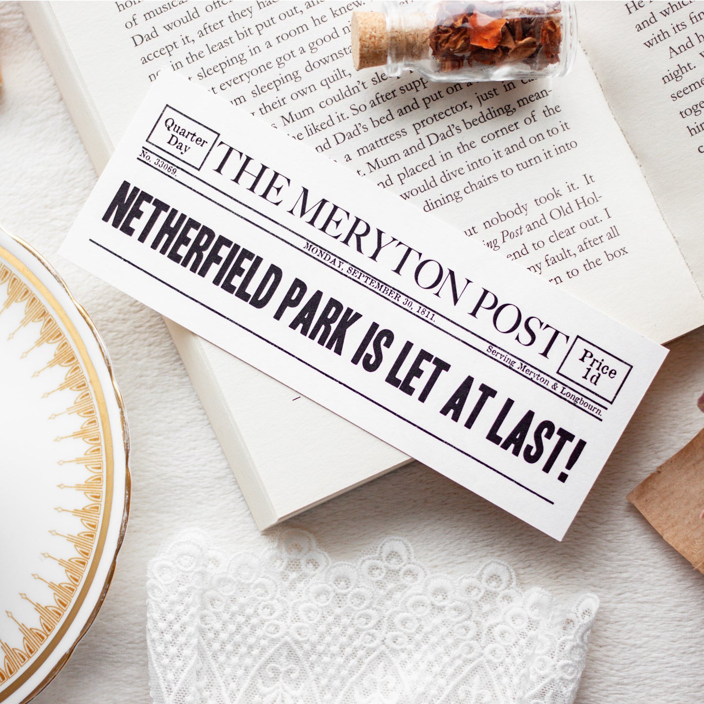 Netherfield Park Let At Last Bookmark