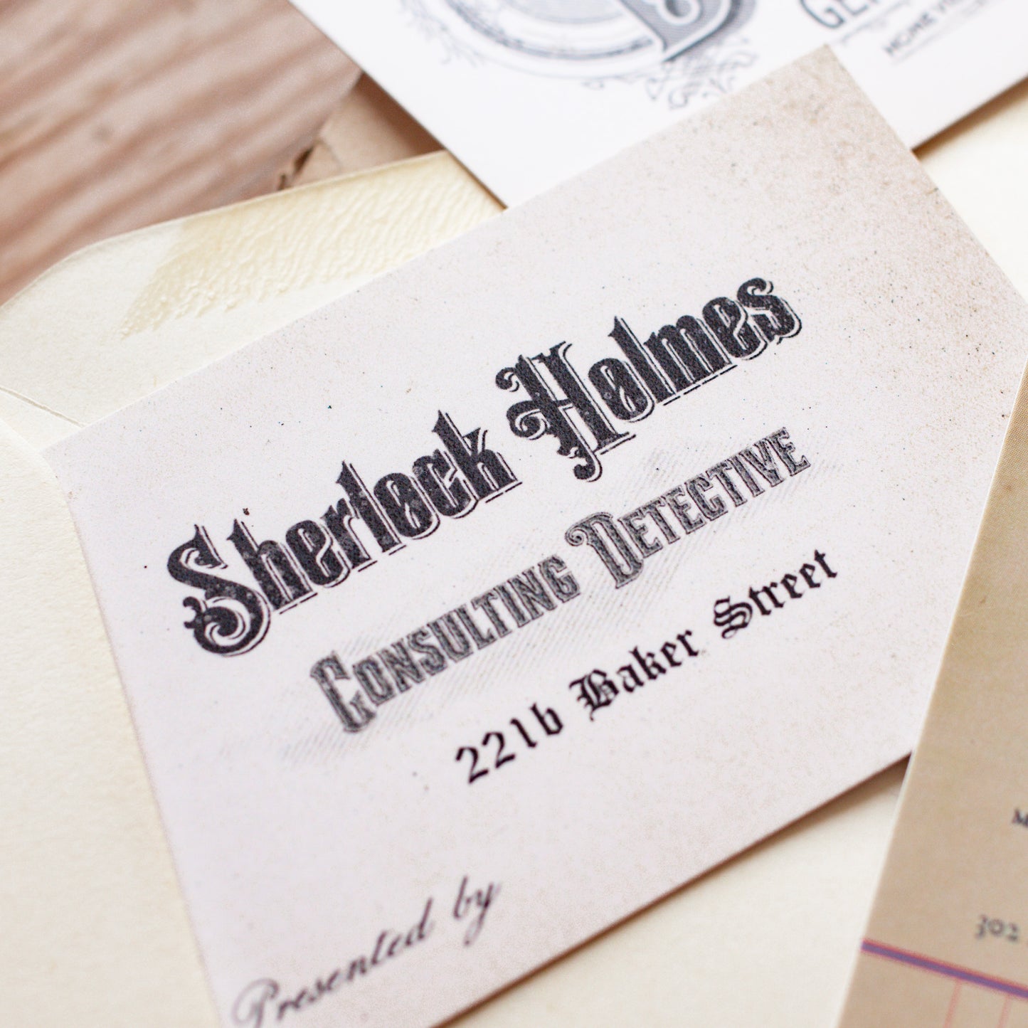 Sherlock Holmes Bookmark Gift Set Packaged in a Victorian Style Letter