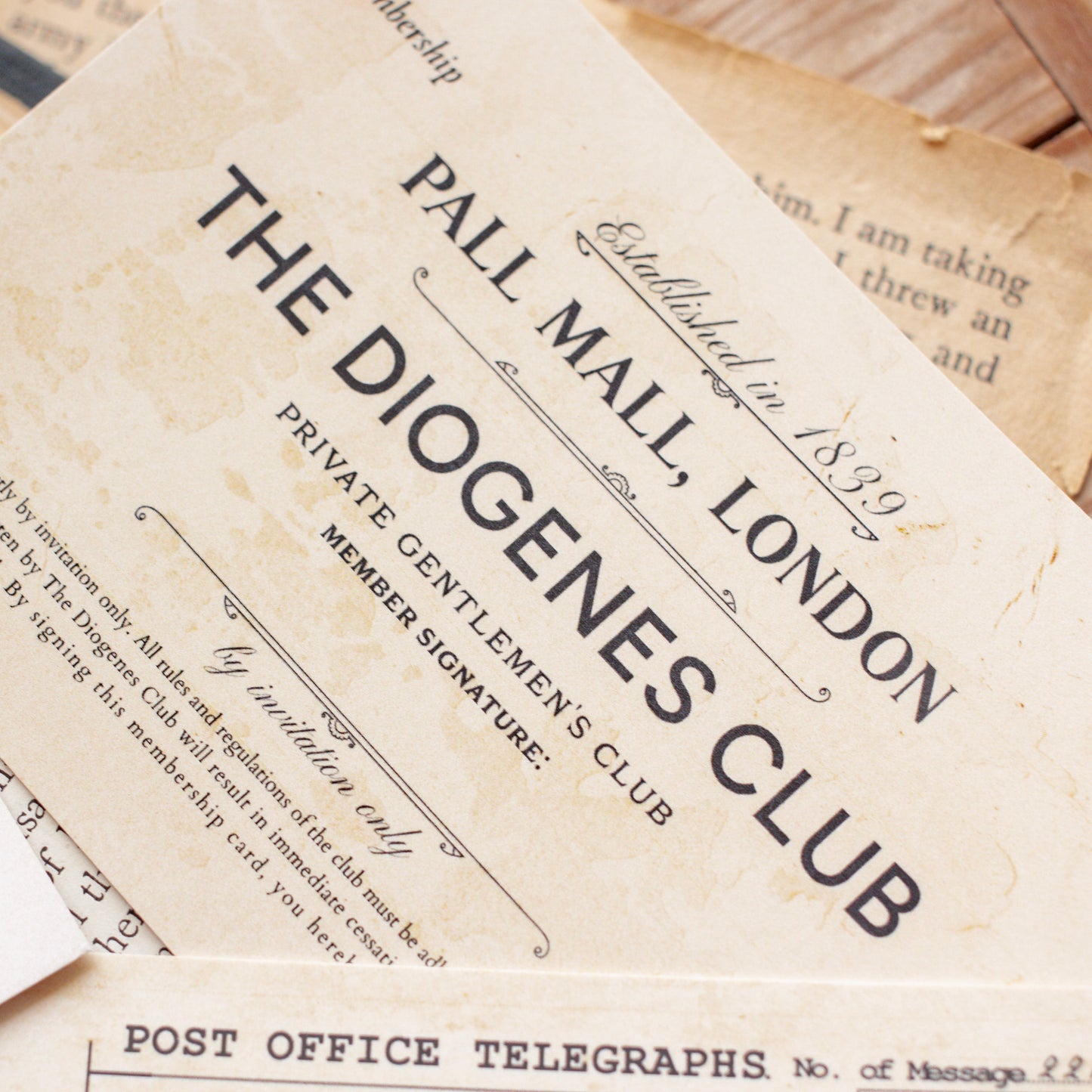 Sherlock Holmes Bookmark Gift Set Packaged in a Victorian Style Letter