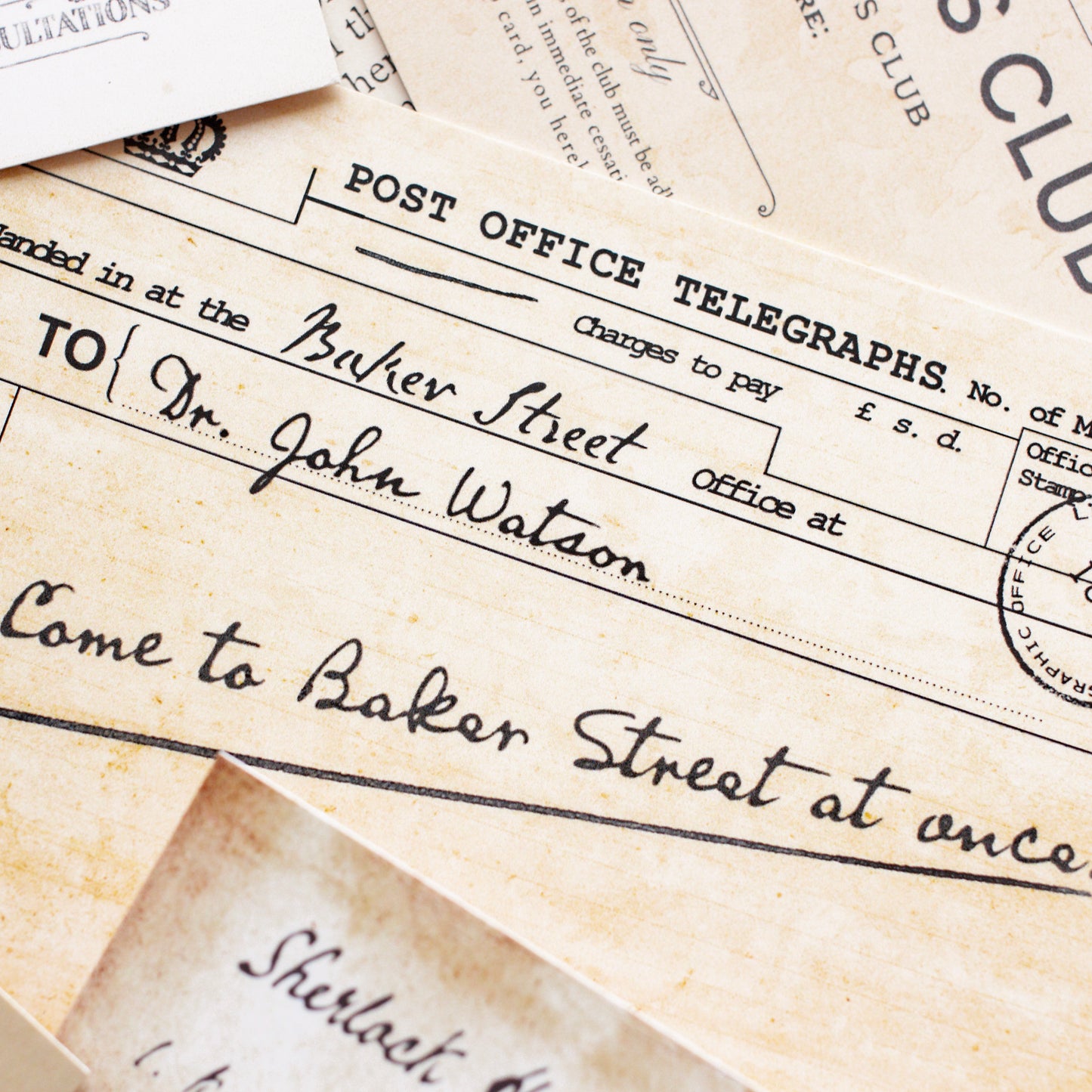 Sherlock Holmes Bookmark Gift Set Packaged in a Victorian Style Letter