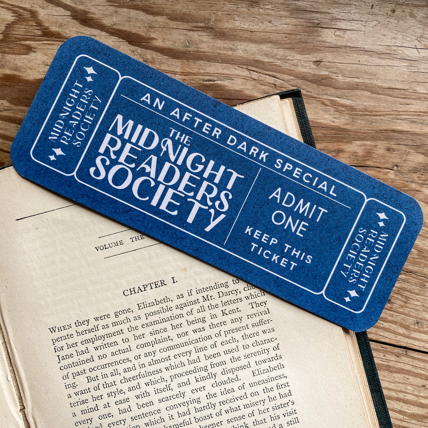 Midnight Readers Society Ticket Bookmark