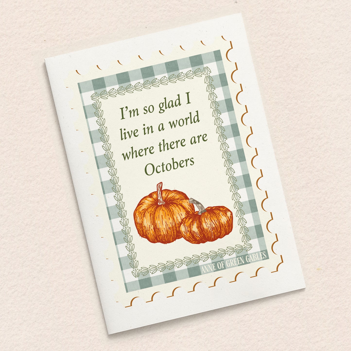 Anne of Green Gables October Greeting Card