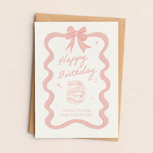 Birthday Card "One For The Books"