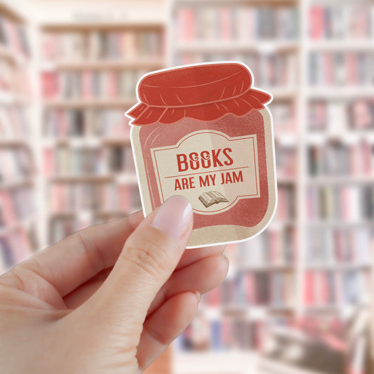 Books Are My Jam Sticker