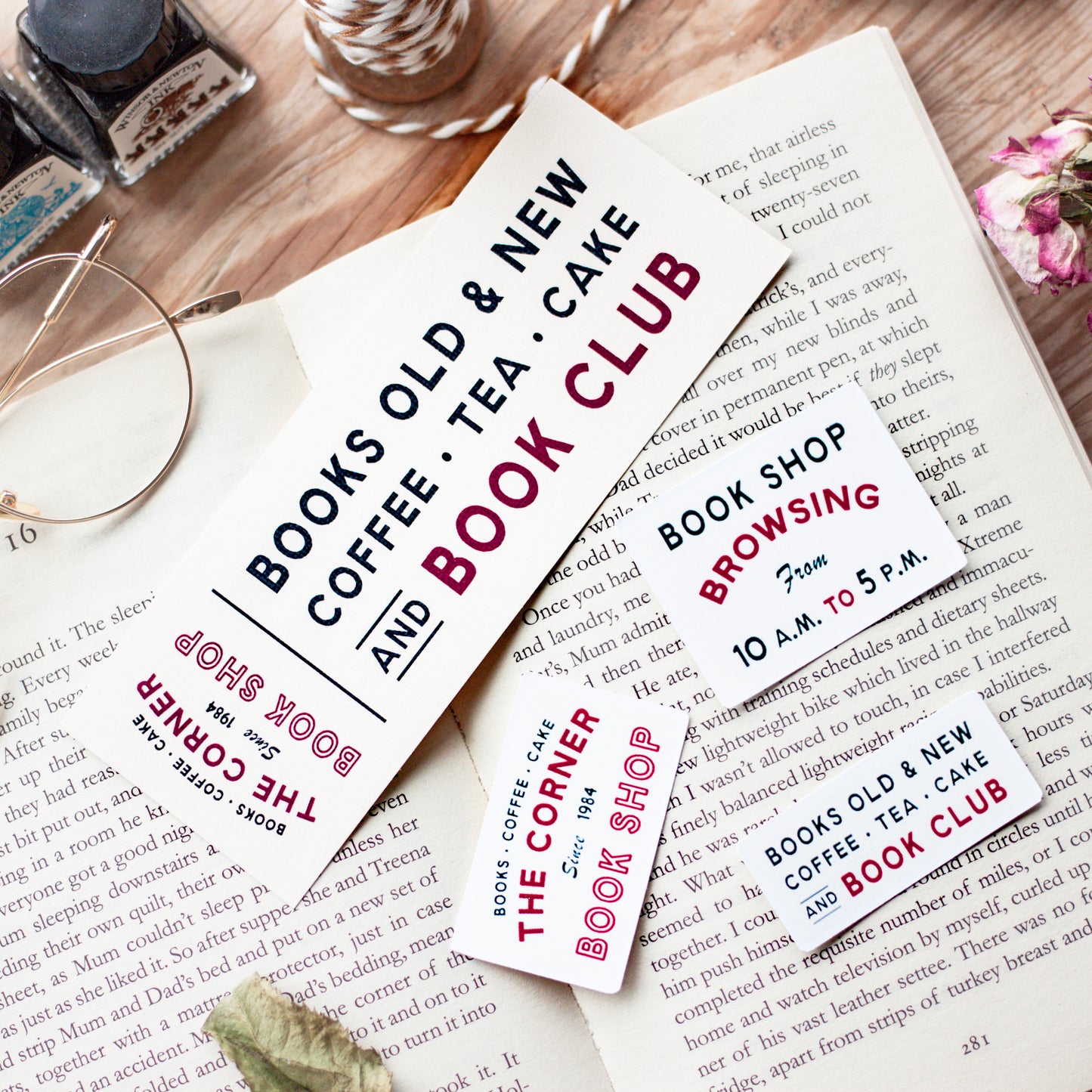 The Corner Bookshop Stickers
