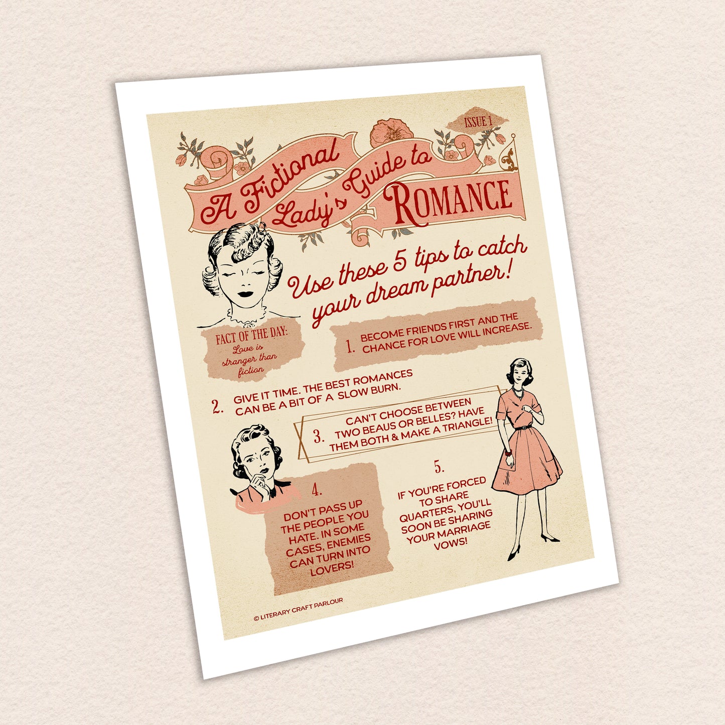 A Fictional Lady's Guide to Romance Art Print