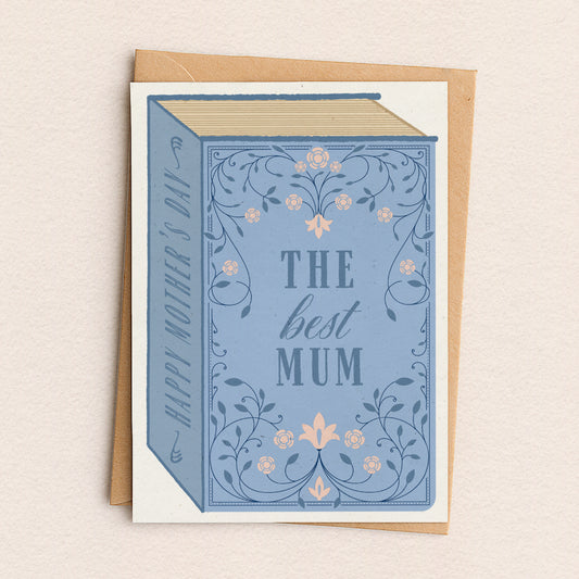 Book Greeting Card "The Best Mum" Mother's Day Card