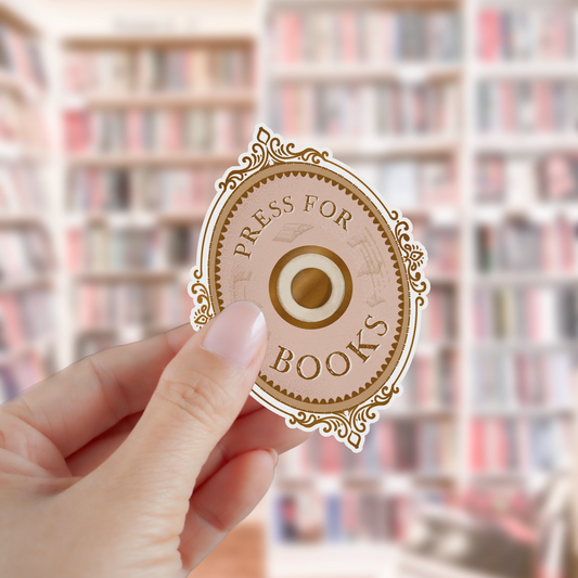 Press For Books Sticker