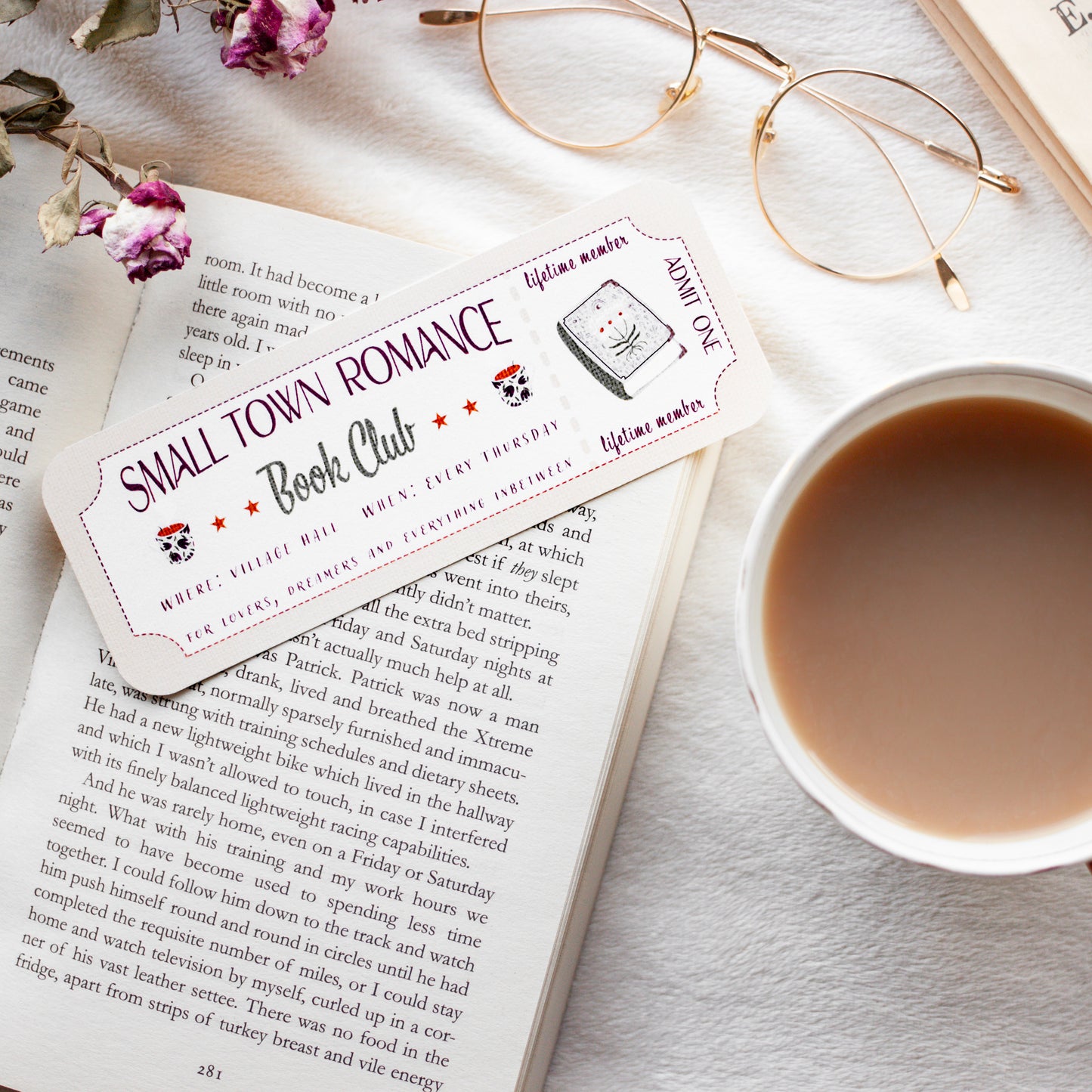 Small Town Romance Bookmark