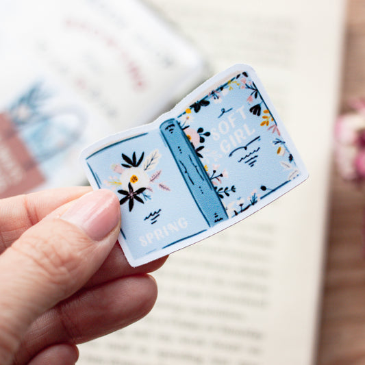 Soft Girl Book Sticker