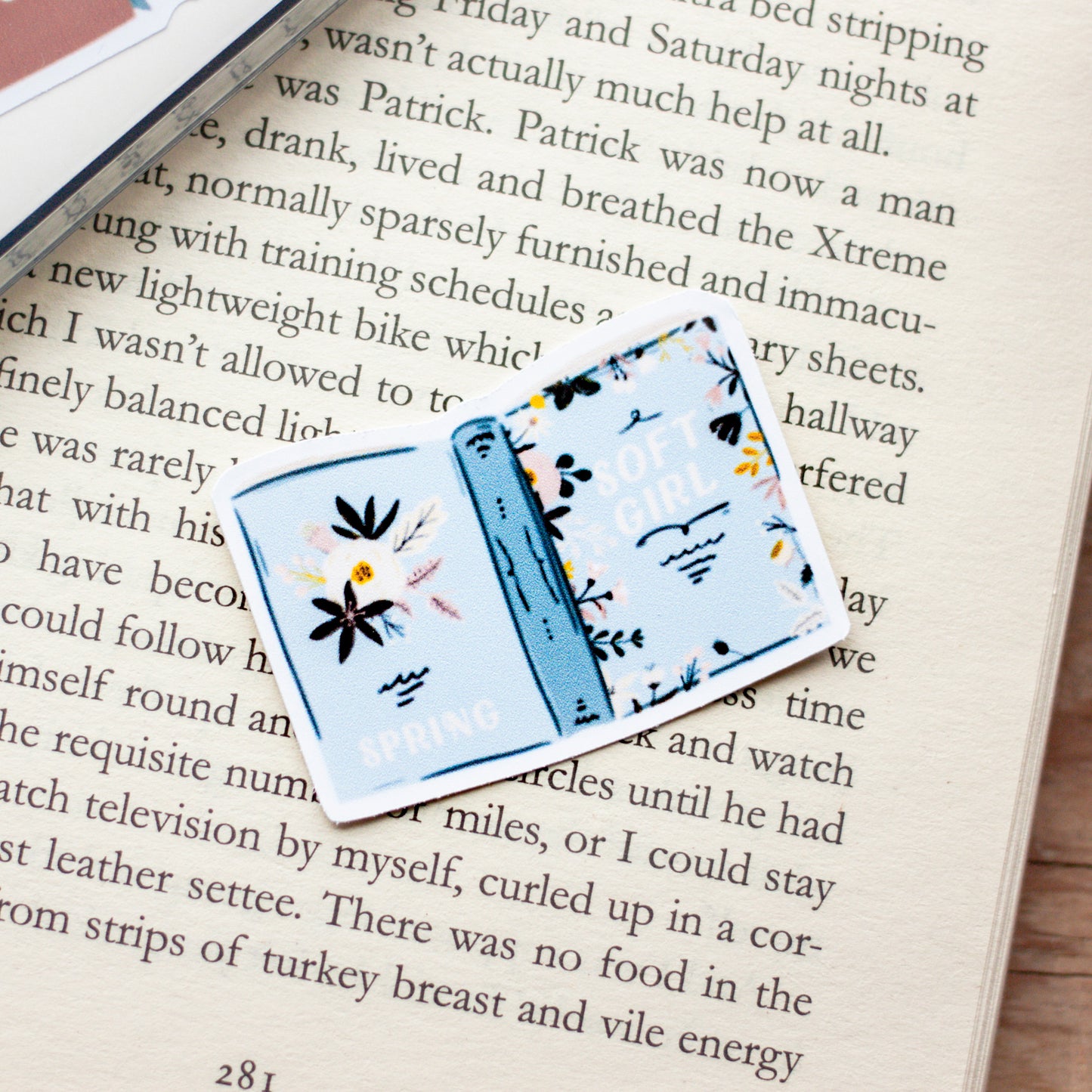 Soft Girl Book Sticker
