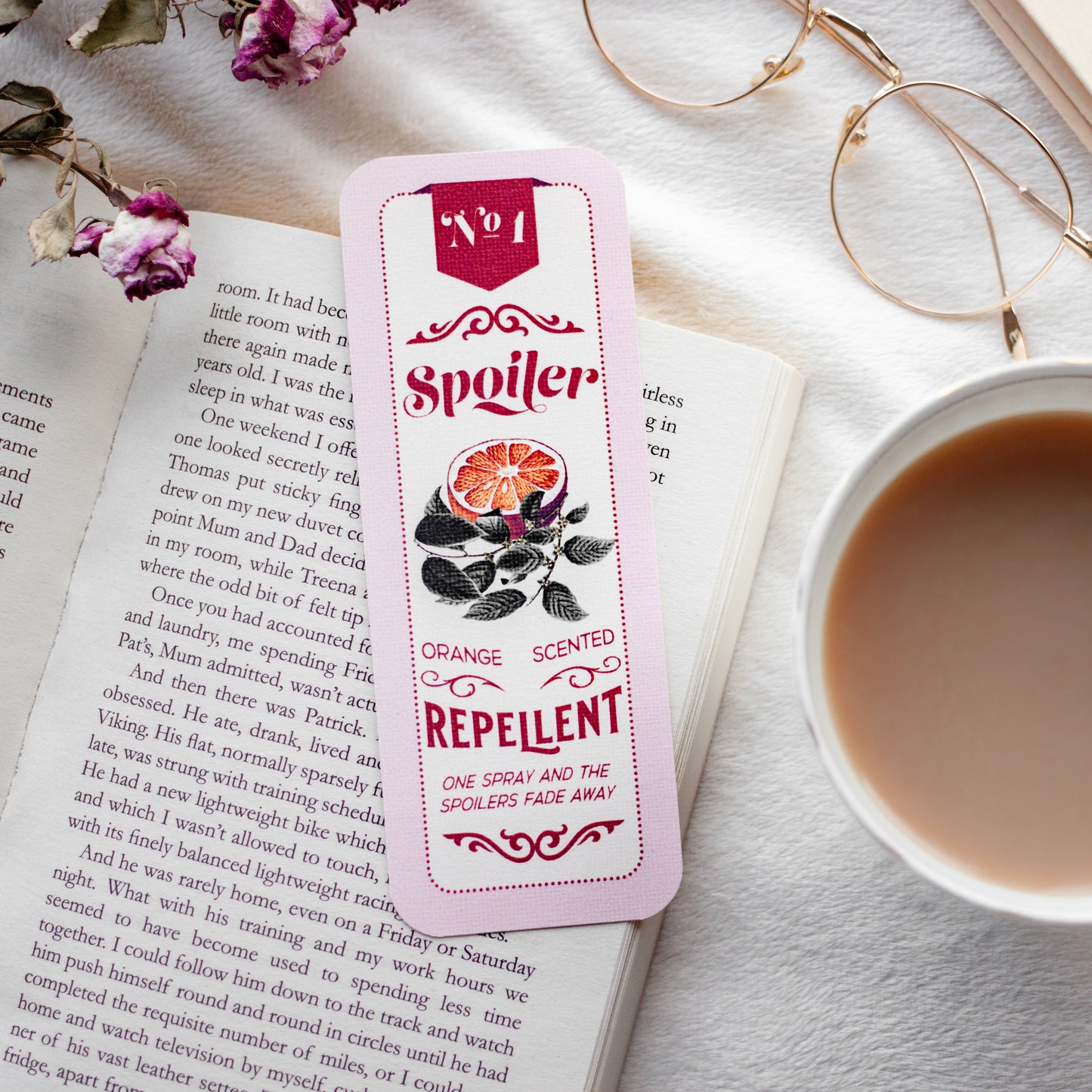 Spoiler Repellent Bookmark