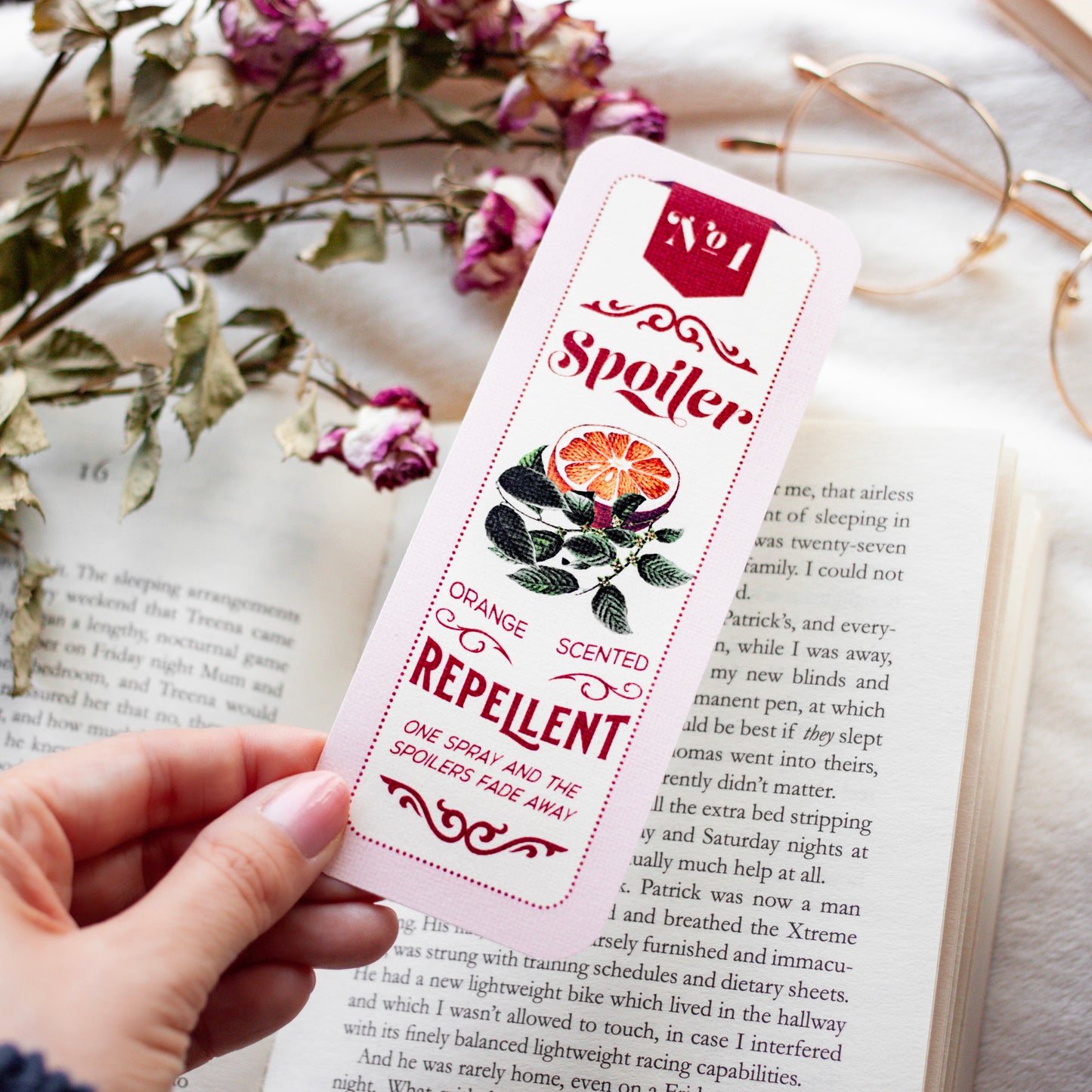 Spoiler Repellent Bookmark