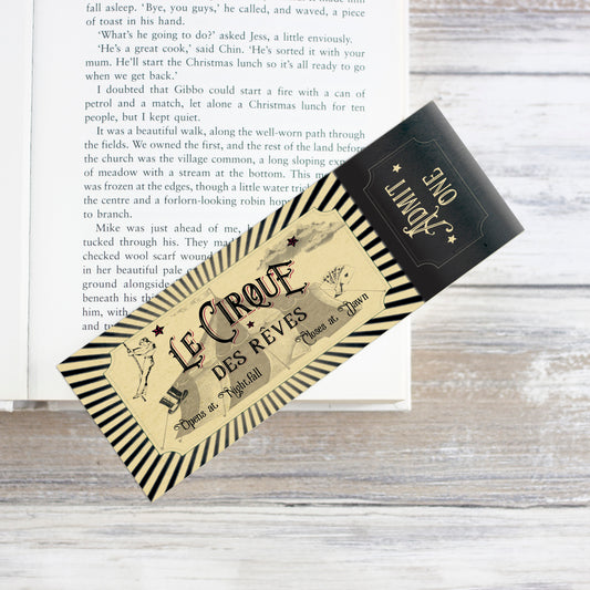 Magical Circus Ticket Bookmark