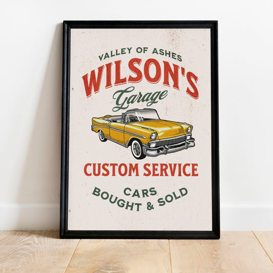 Wilson's Garage Vintage Poster Print