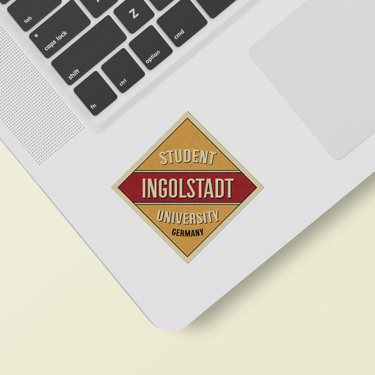 Frankenstein Ingolstadt University Vintage Vinyl Sticker
