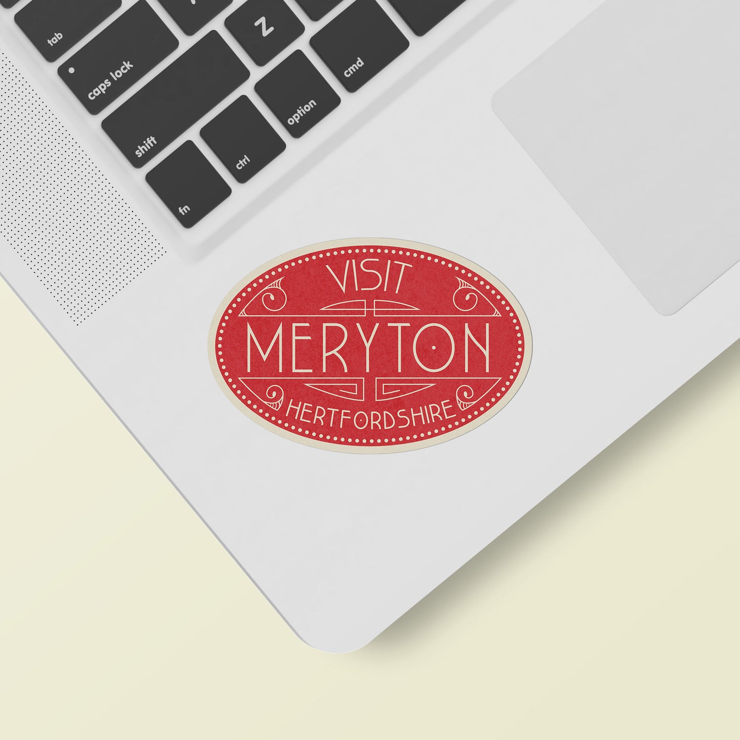 Pride and Prejudice Meryton Vintage Travel Label Vinyl Sticker