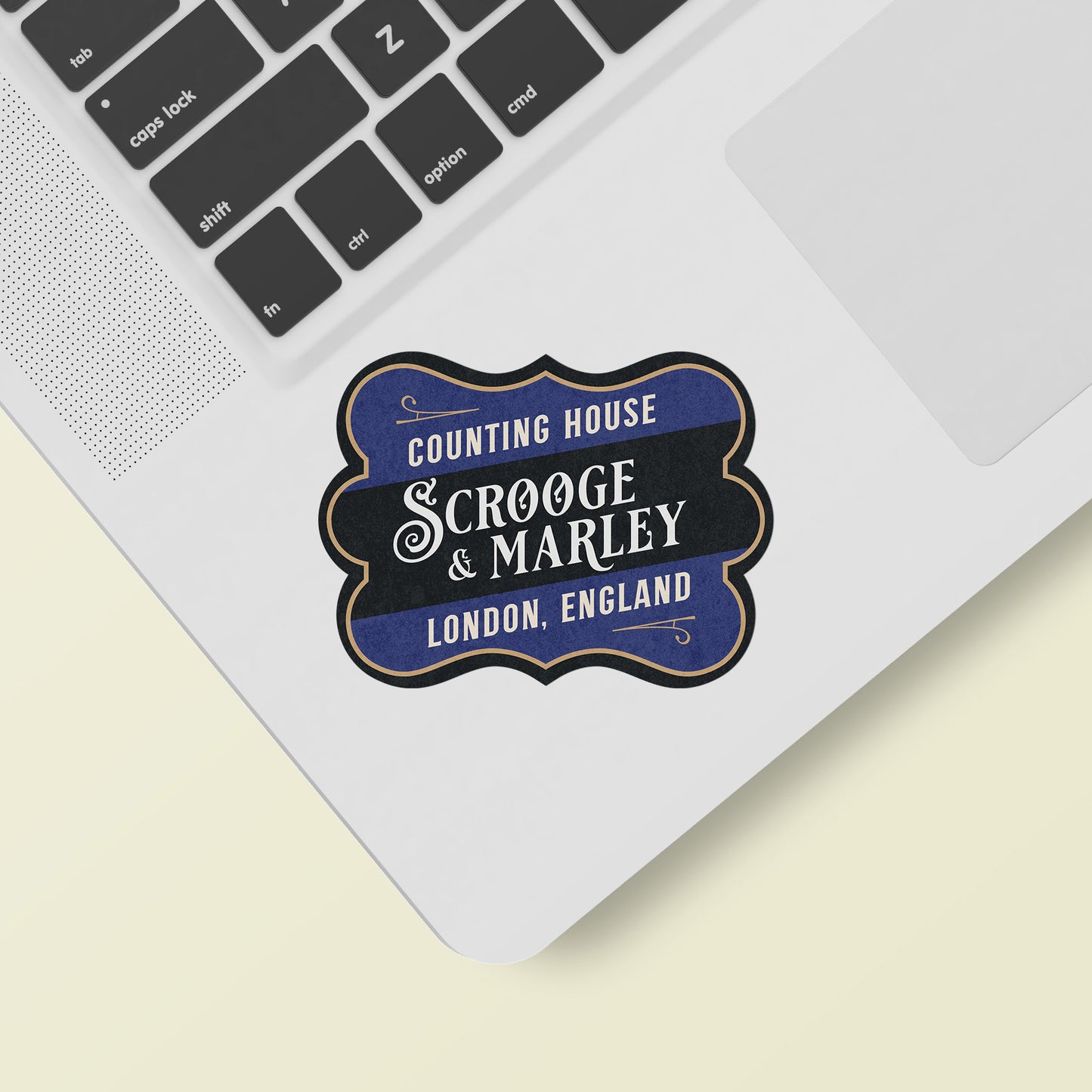Scrooge and Marley Vintage Vinyl Sticker
