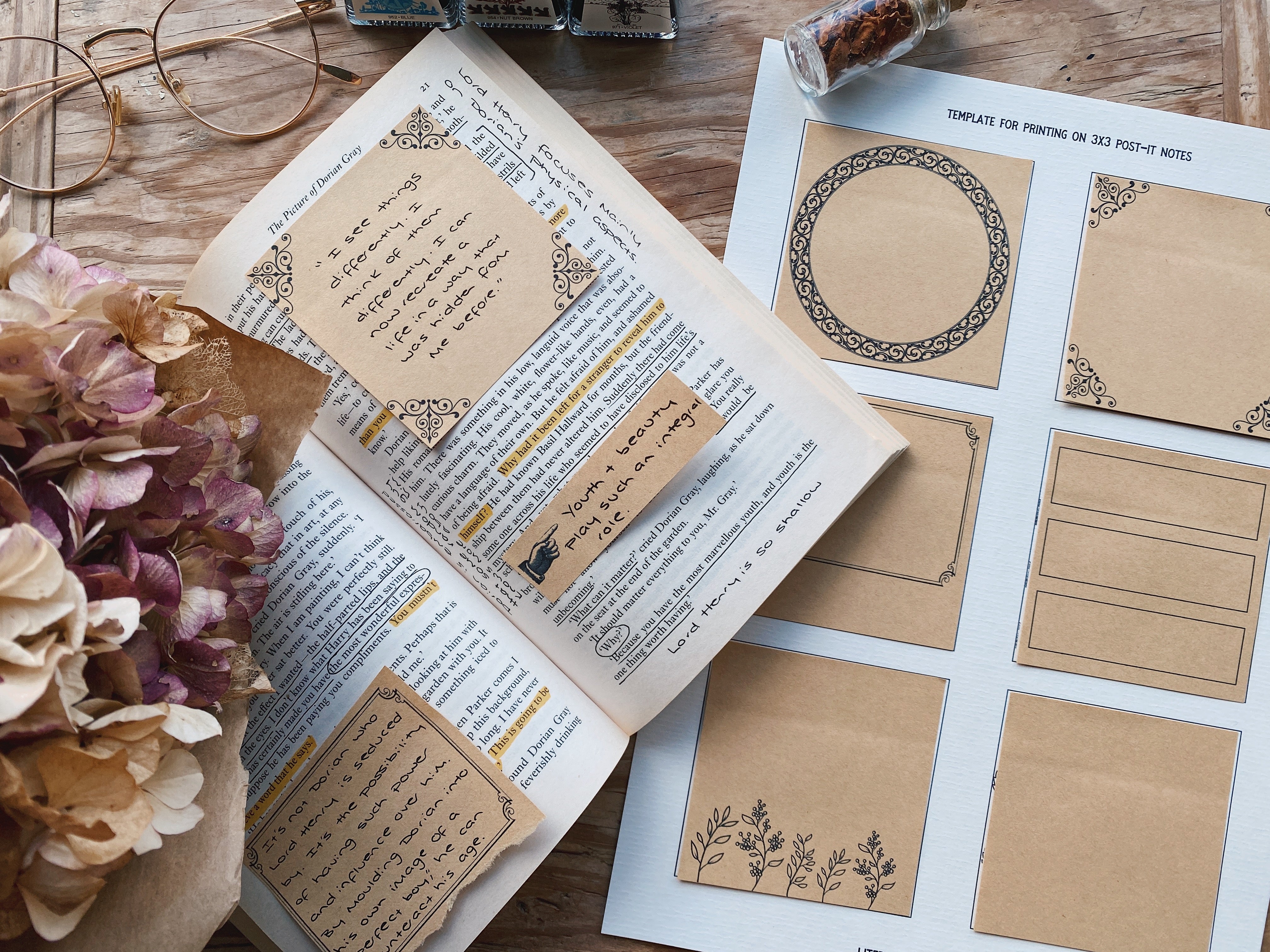 Writing Notes On Post Note How to print on Post-it Notes (plus FREE printable template ...