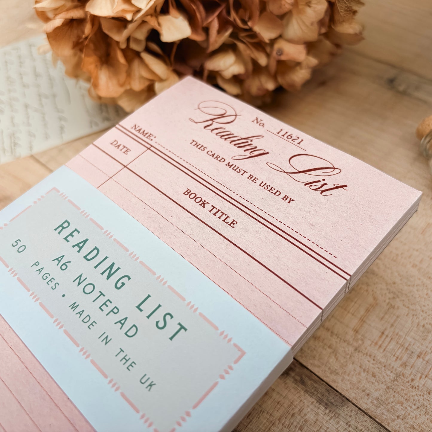 Reading List A6 Notepad