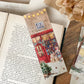 Bookshop Storefront at Christmas Bookmark