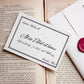 Jane Austen Bookmark Gift Set Wrapped in a Regency Style Letter