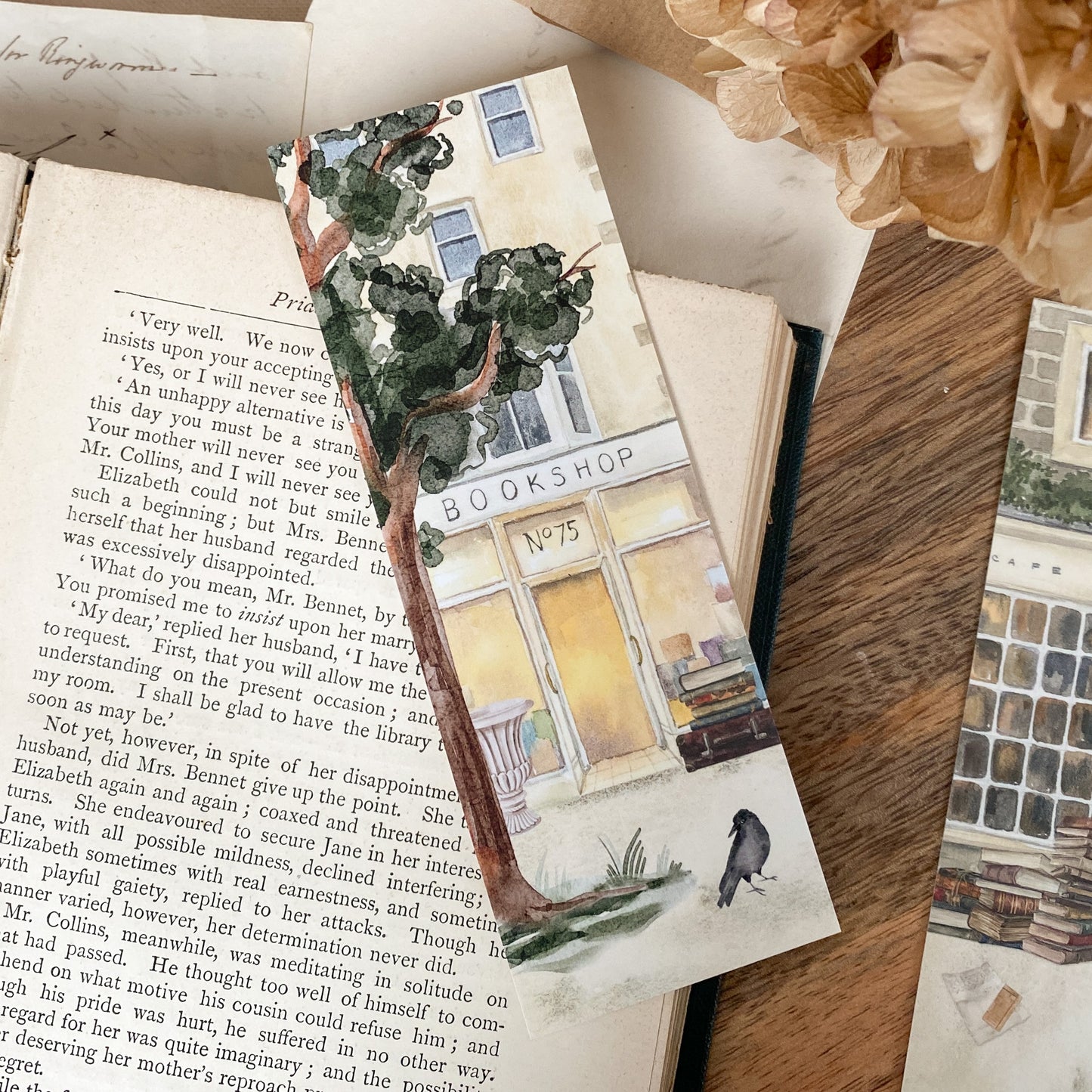 Bookshop Storefront in Summer Bookmark
