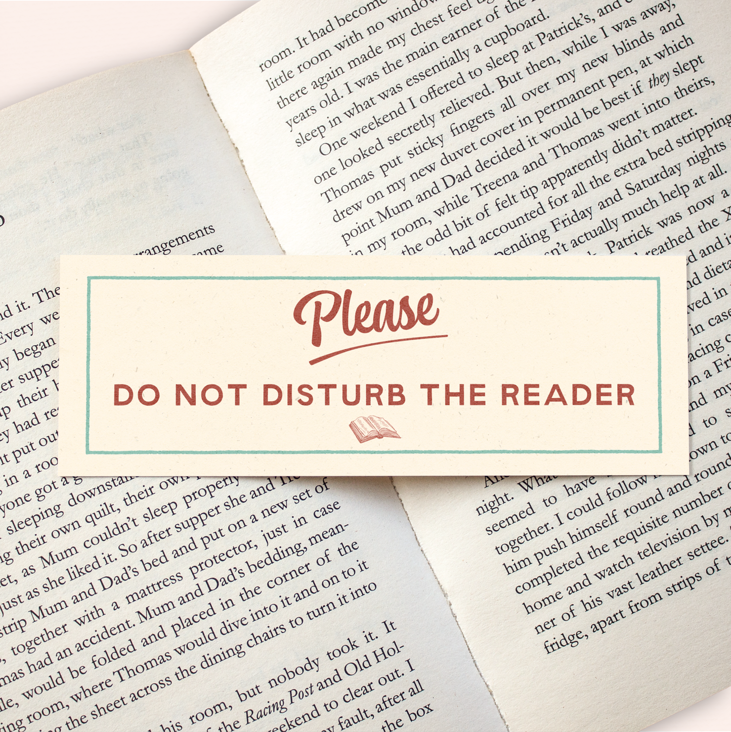 Do Not Disturb The Reader Bookmark