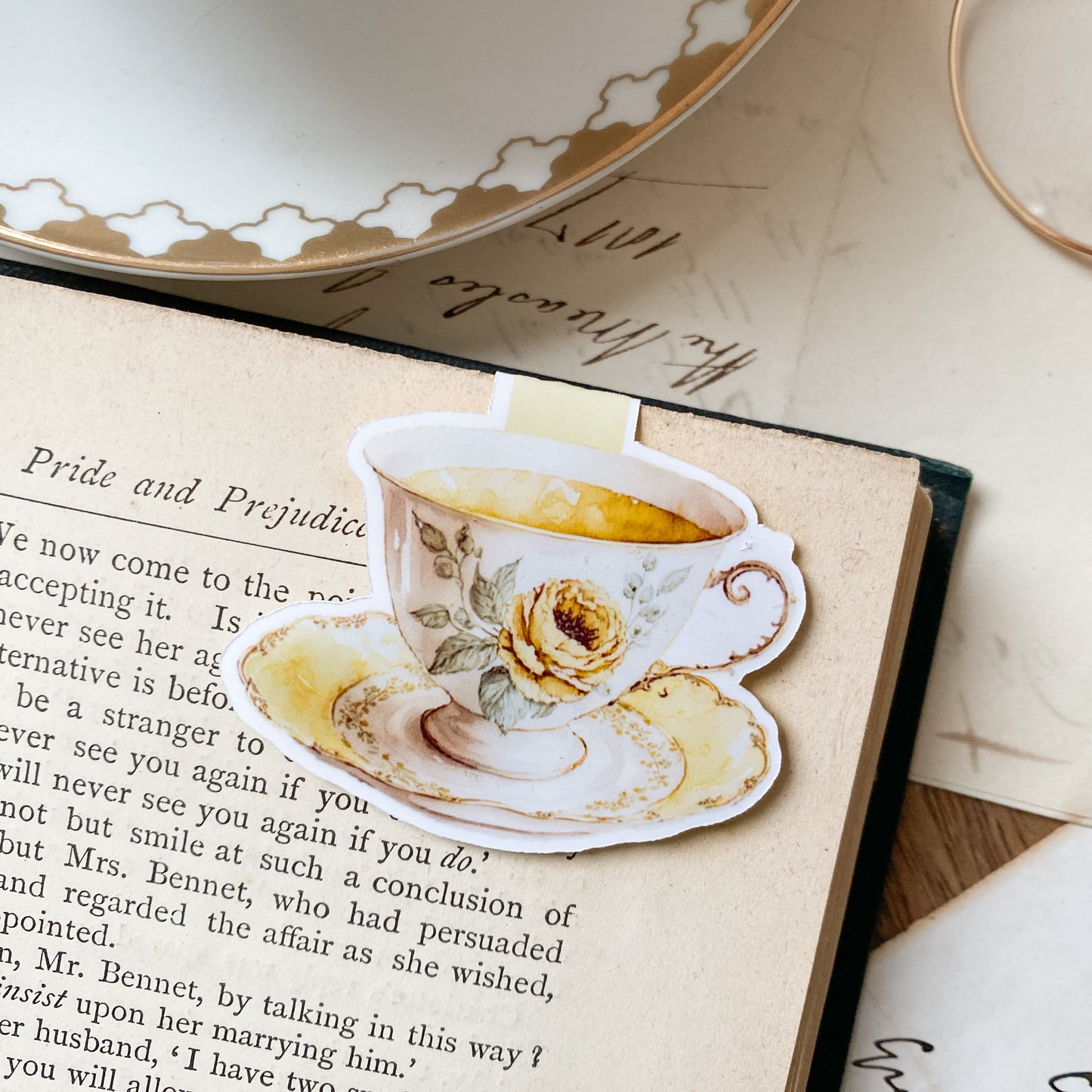 Tea for Two Magnetic Bookmark Set