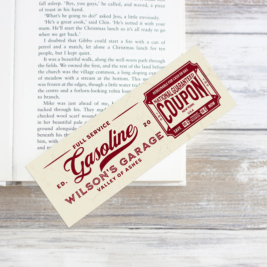 The Great Gatsby Wilson's Garage Bookmark