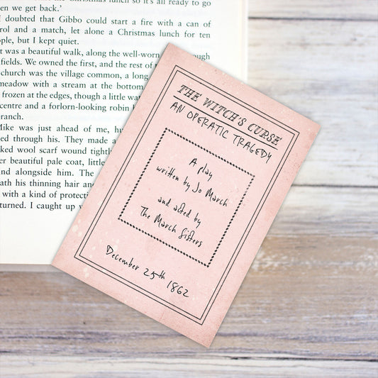 Little Women March Sisters' Play Programme Bookmark