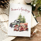 Cozy Bookish Christmas Card Season's Greetings