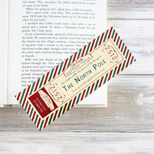 Ticket to The North Pole Bookmark