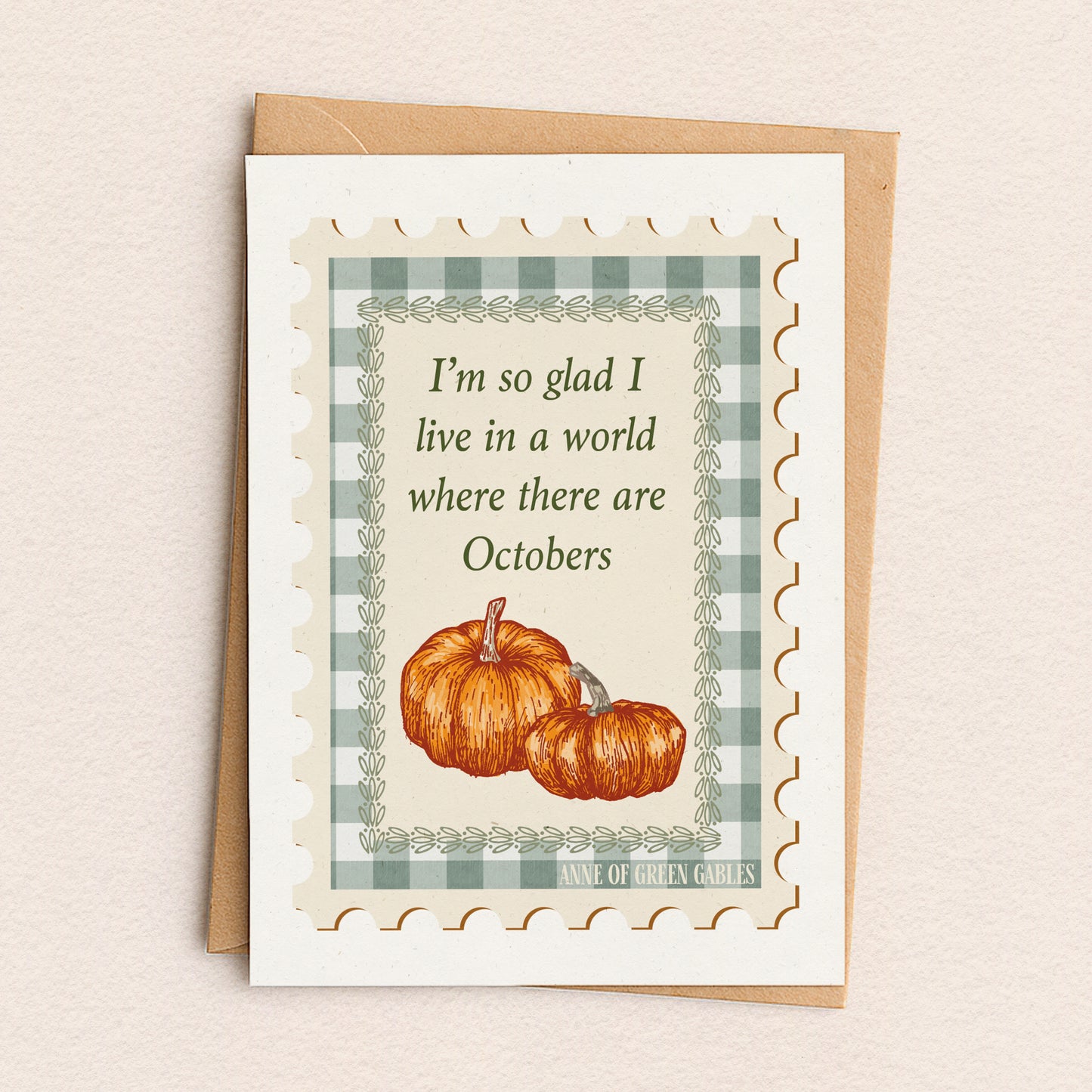 Anne of Green Gables October Greeting Card