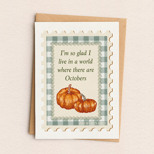 Anne of Green Gables October Greeting Card
