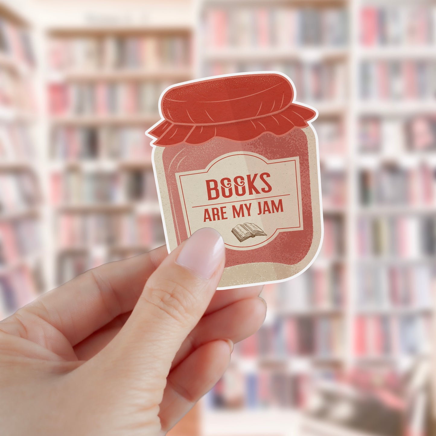 Books Are My Jam Sticker