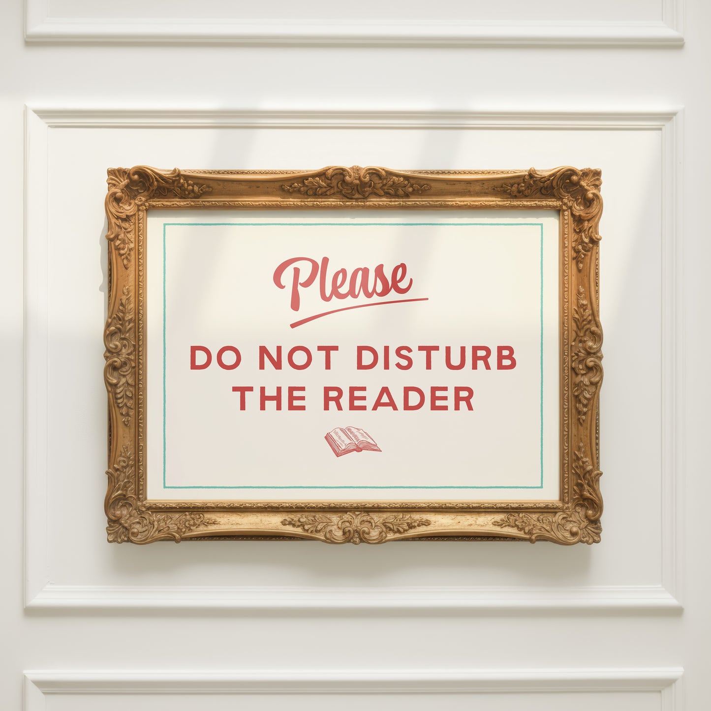 Please Do Not Disturb The Reader A5 Art Print