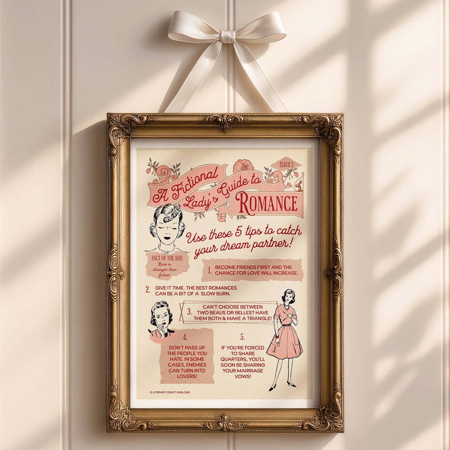 A Fictional Lady's Guide to Romance Art Print