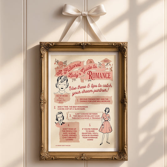 A Fictional Lady's Guide to Romance Art Print