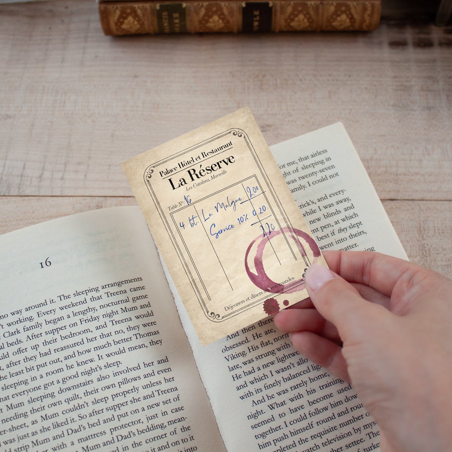 Count of Monte Cristo Bookmark La Reserve Receipt