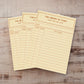 ‘Library of Tasks’ To Do List A6 Notepad