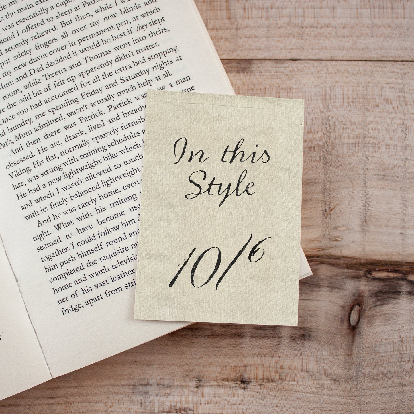 Alice in Wonderland Mad Hatter Hat Receipt Bookmark