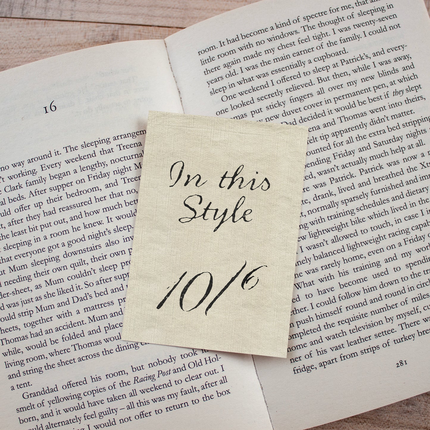 Alice in Wonderland Mad Hatter Hat Receipt Bookmark