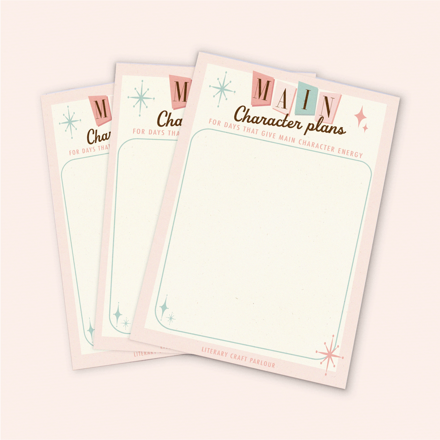 Main Character Plans A6 Notepad