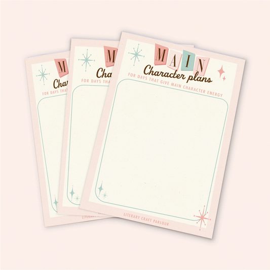 Main Character Plans A6 Notepad