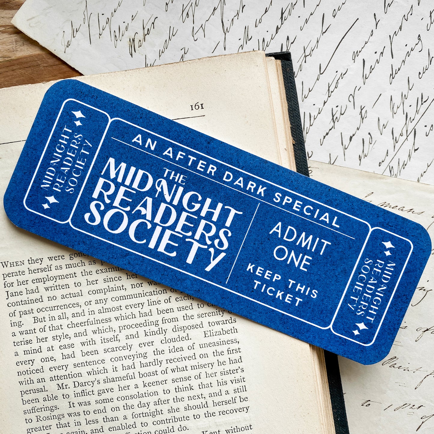 Midnight Readers Society Ticket Bookmark
