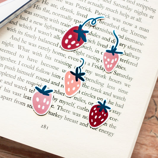 Mini Strawberry Stickers
